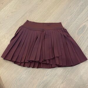 OFFLINE By Aerie Tiebreaker Pleated Skort Brown